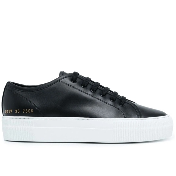 Common Projects Black and White tournament low top sneakers - Picture 1 of 8